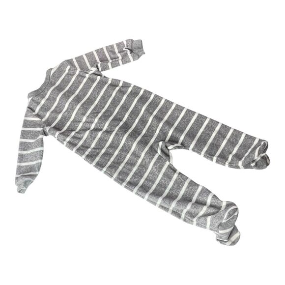 Carter One Piece Footie Pjs Pajamas Set Of 2 Pink Spotted Bear Gray Penguin - Picture 7 of 13